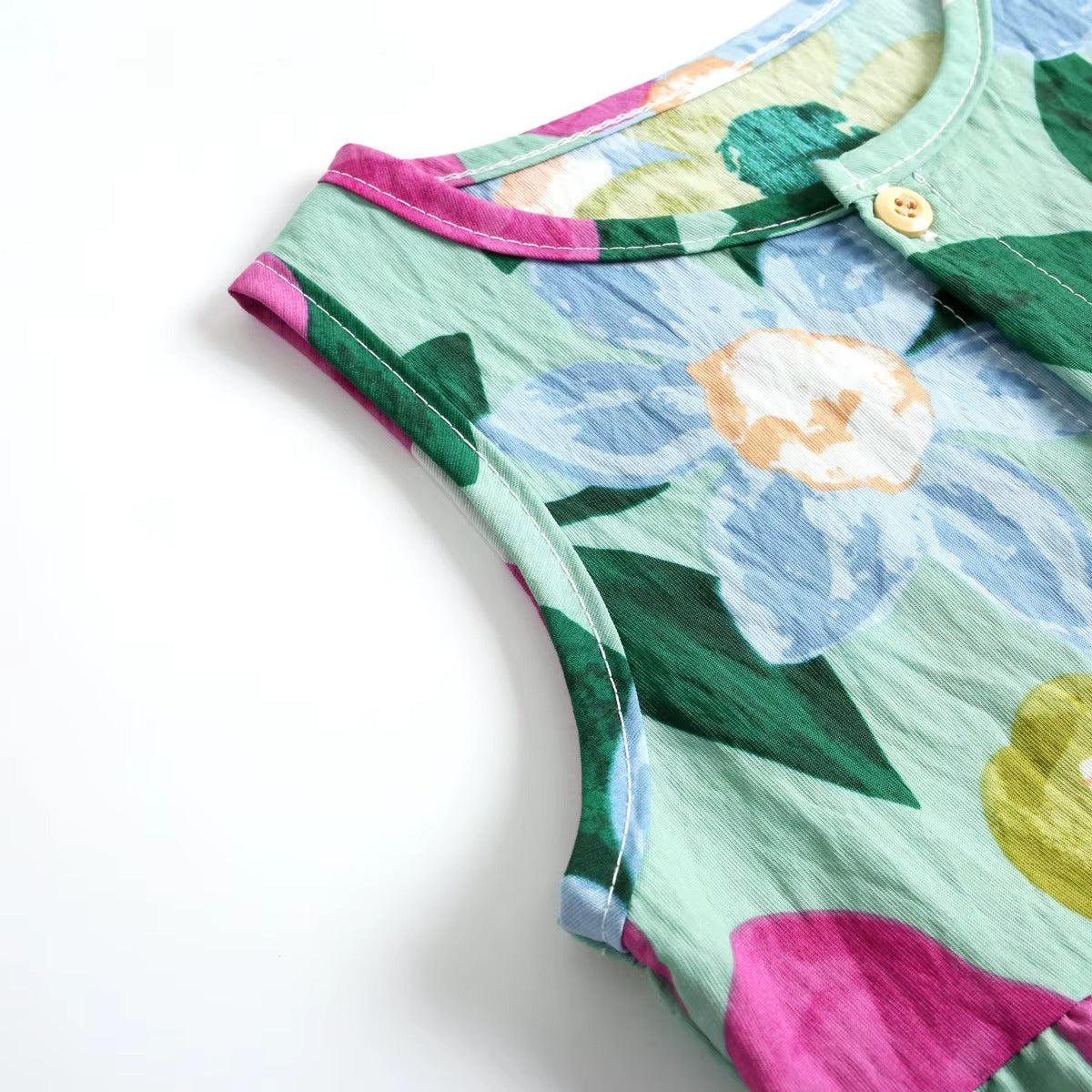 Baby Girl Floral Summer Sleeveless Jumpsuit