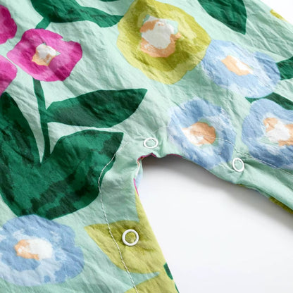 Baby Girl Floral Summer Sleeveless Jumpsuit