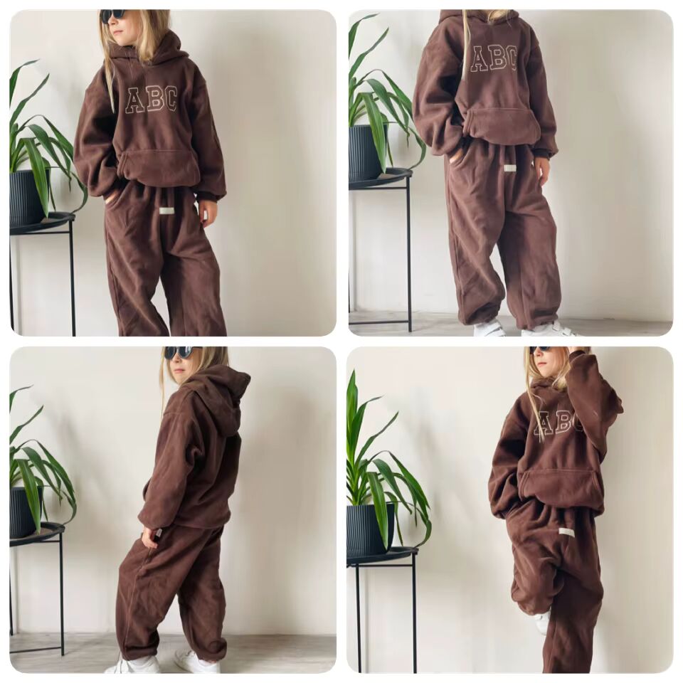 Kids ABC Fleece Hoodie & Jogger Set