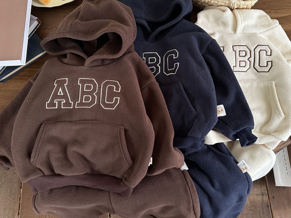 Kids ABC Fleece Hoodie & Jogger Set