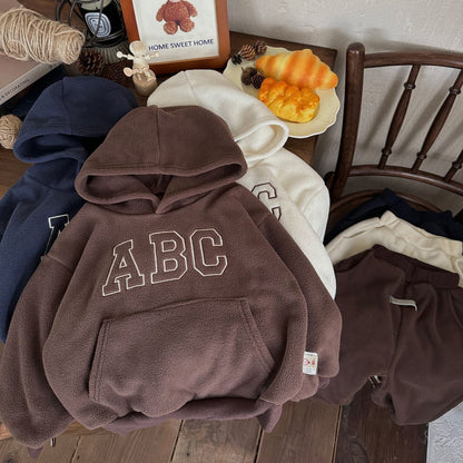 Kids ABC Fleece Hoodie & Jogger Set
