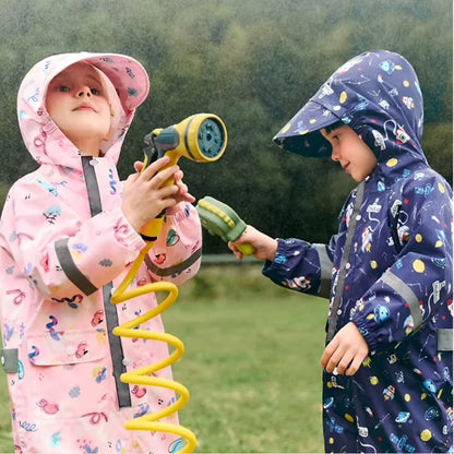 Kids Cartoon Dinosaur Rain Suit