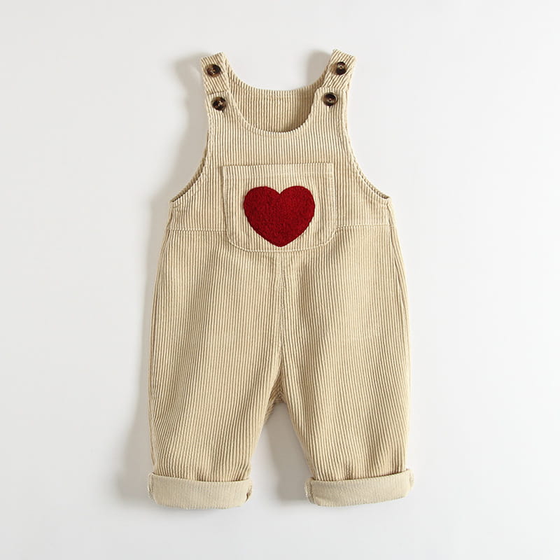 Kids Corduroy Heart Overall