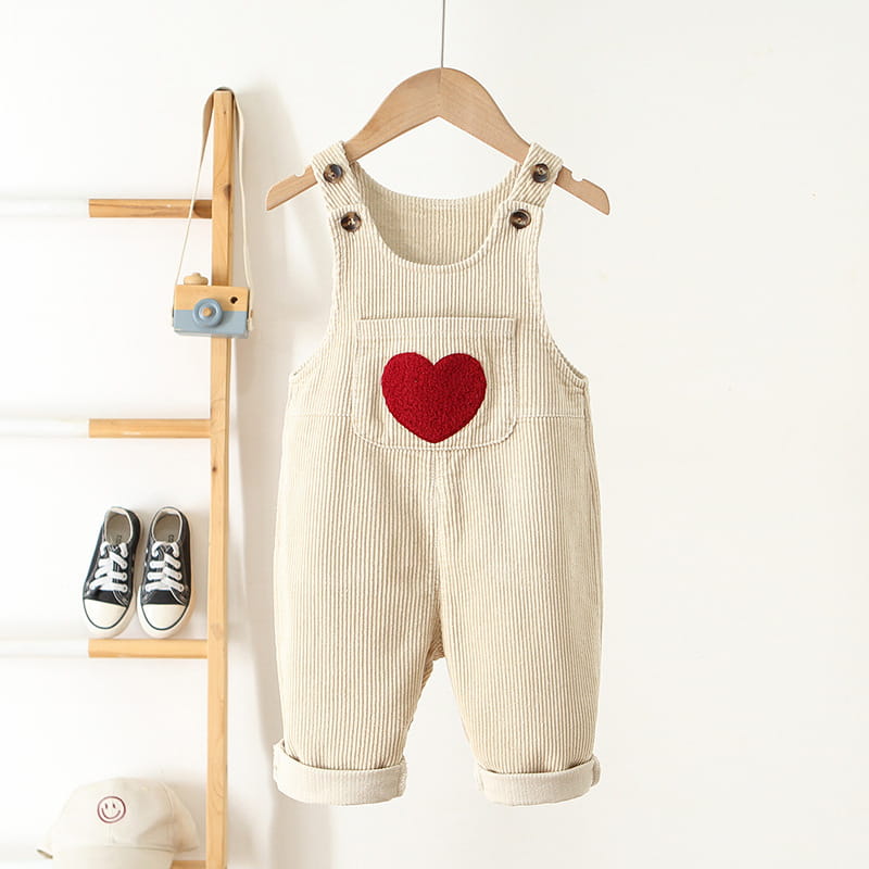Kids Corduroy Heart Overall