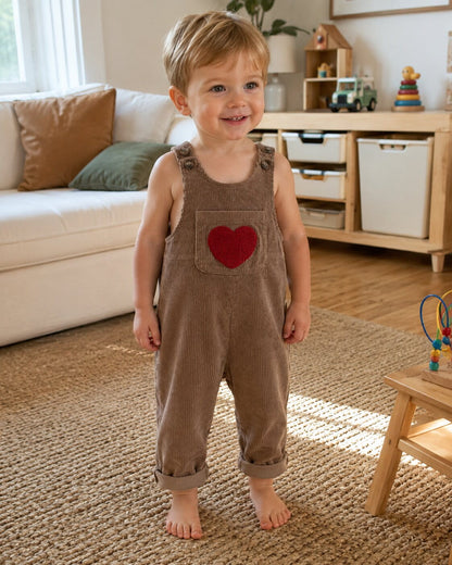 Kids Corduroy Heart Overall