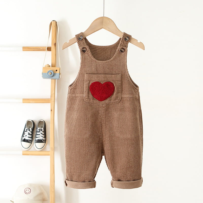 Kids Corduroy Heart Overall