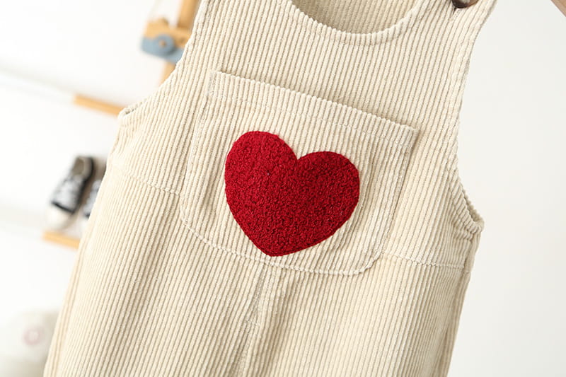Kids Corduroy Heart Overall