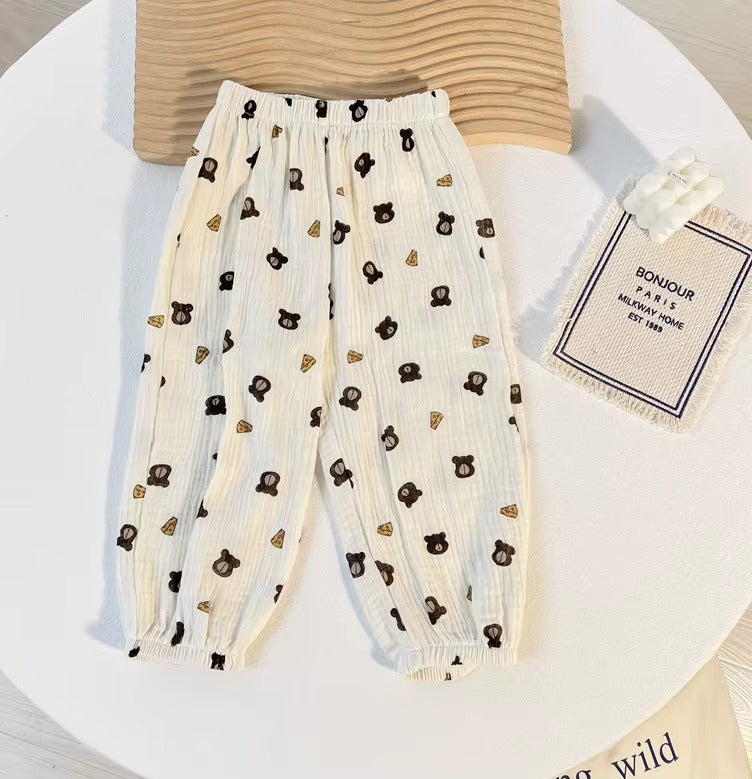 Kids Cotton Anti-Mosquito Summer Trousers