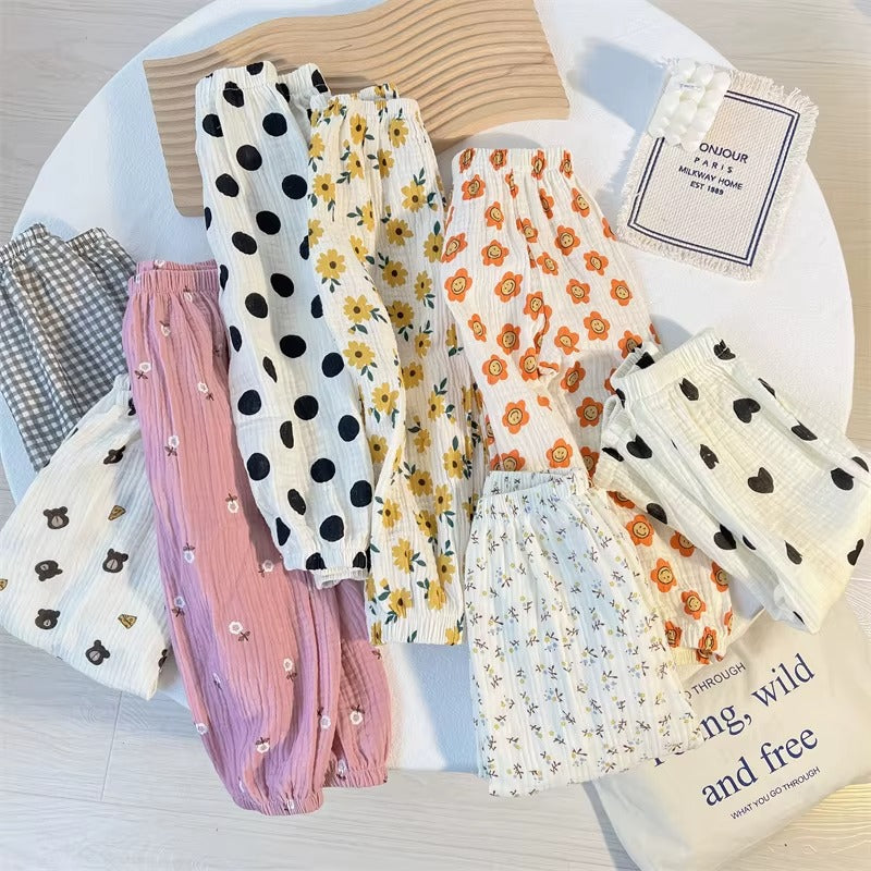 Kids Cotton Anti-Mosquito Summer Trousers