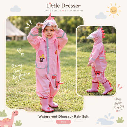 Kids Dinosaur Rain Suit