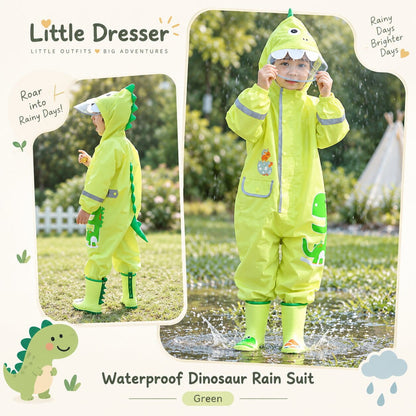 Kids Dinosaur Rain Suit