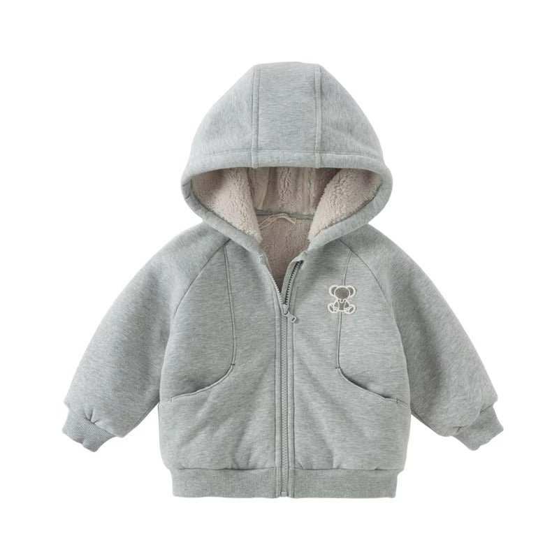 Kids Fleece-Lined Hooded Jacket