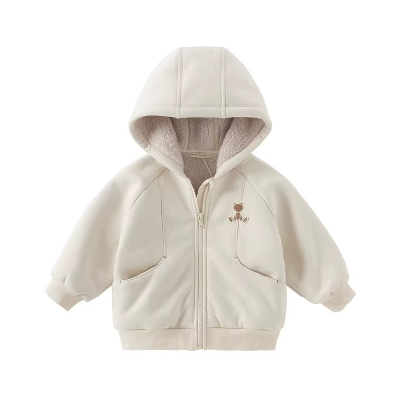 Kids Fleece-Lined Hooded Jacket