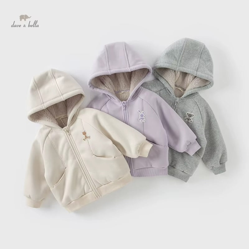 Kids Fleece-Lined Hooded Jacket