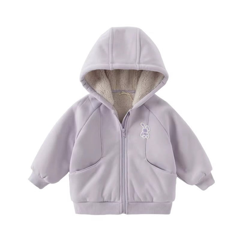 Kids Fleece-Lined Hooded Jacket