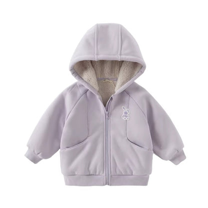 Kids Fleece-Lined Hooded Jacket