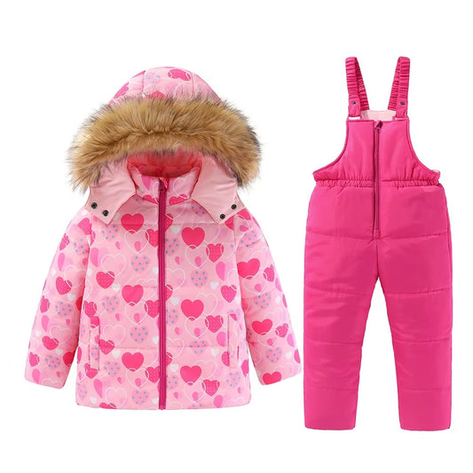 Kids Geometric Winter Ski Jacket