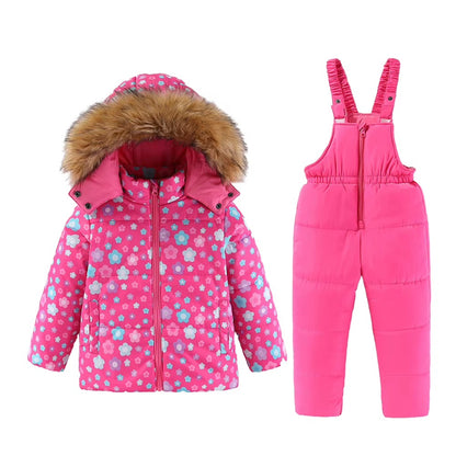 Kids Geometric Winter Ski Jacket