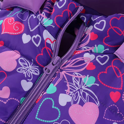 Kids Geometric Winter Ski Jacket