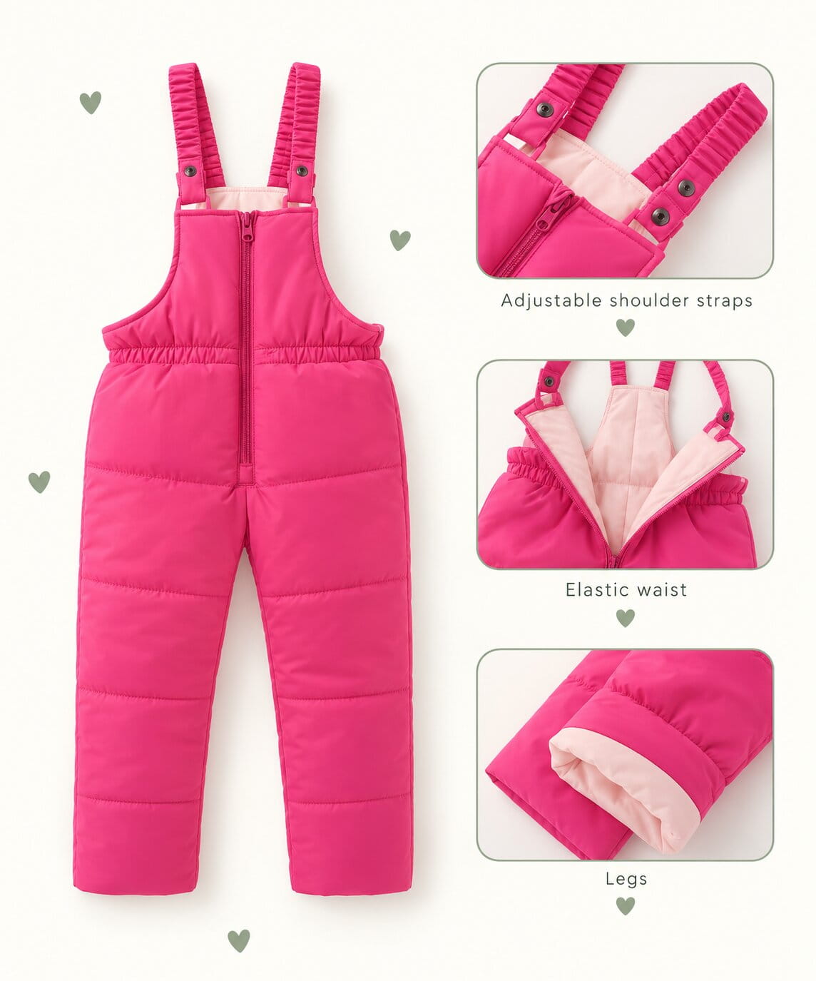 Kids Geometric Winter Ski Jacket