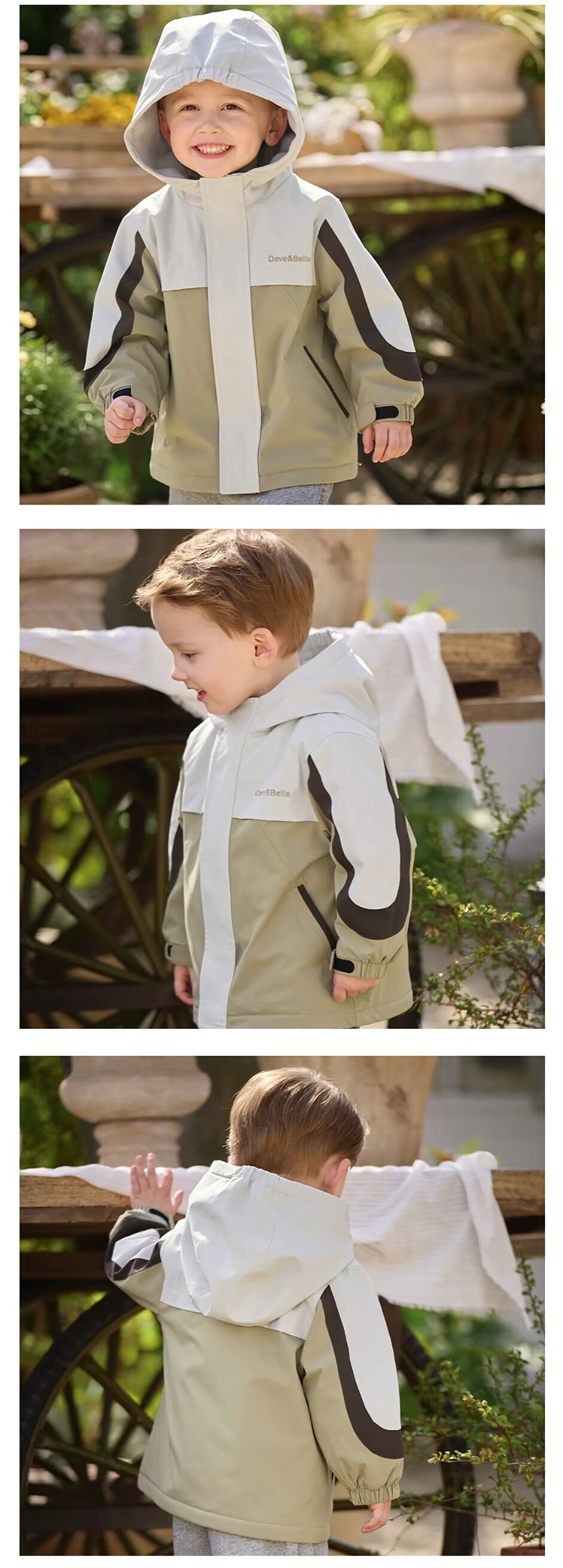 Kids Hooded Dave Bella Spring & Autumn Jacket