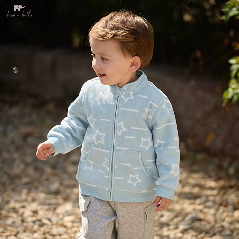 Kids Printed Fleece Jacket