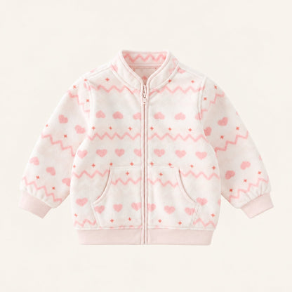 Kids Printed Fleece Jacket