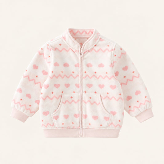 Kids Printed Fleece Jacket