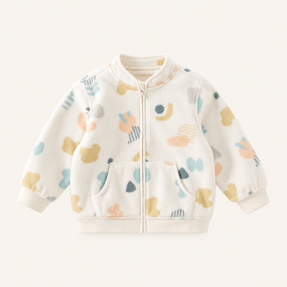 Kids Printed Fleece Jacket