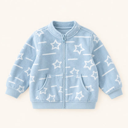 Kids Printed Fleece Jacket