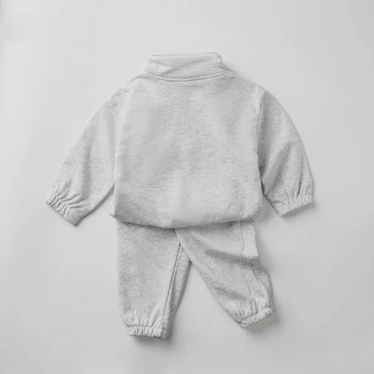 Kids Quarter Zip Tracksuit Set
