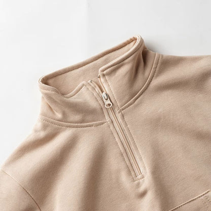 Kids Quarter Zip Tracksuit Set