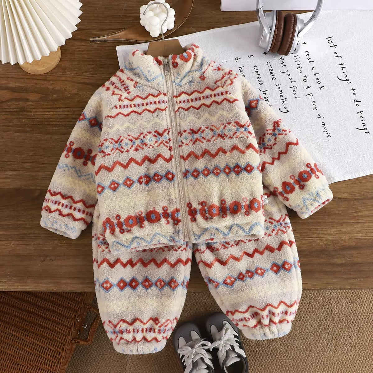 Kids Teddy Bear Fleece Set