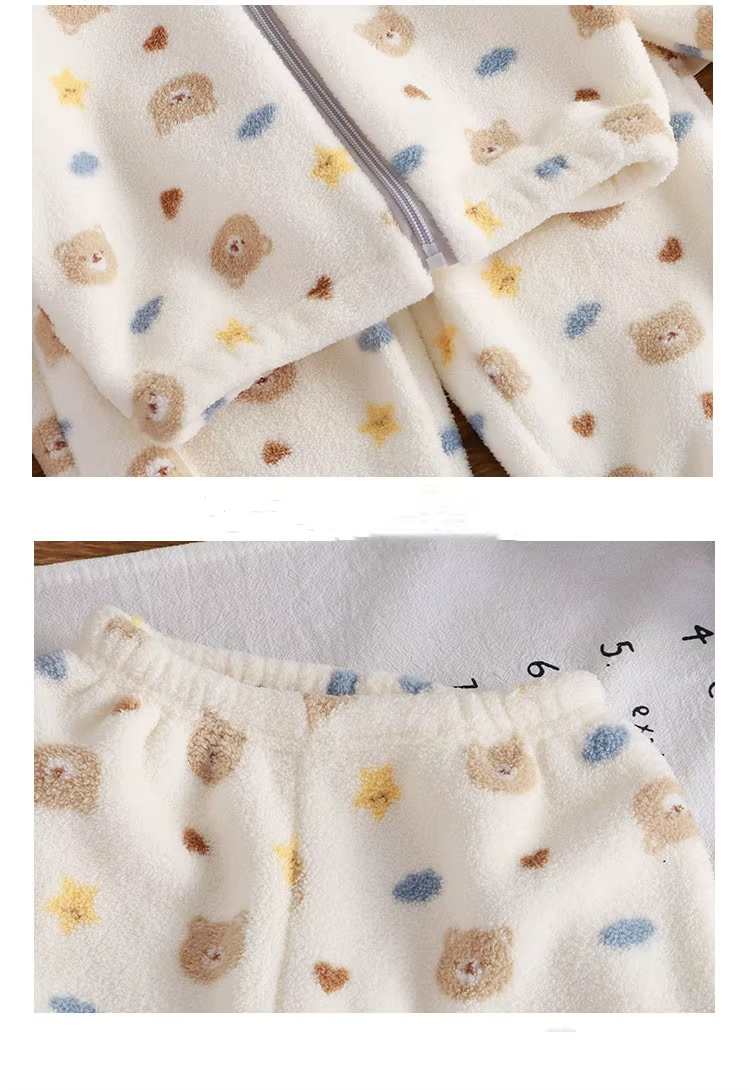 Kids Teddy Bear Fleece Set