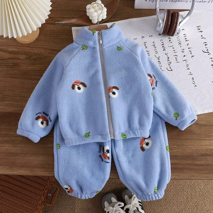 Kids Teddy Bear Fleece Set