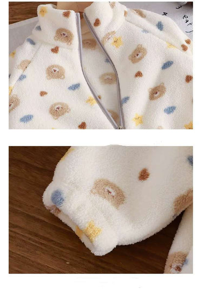 Kids Teddy Bear Fleece Set