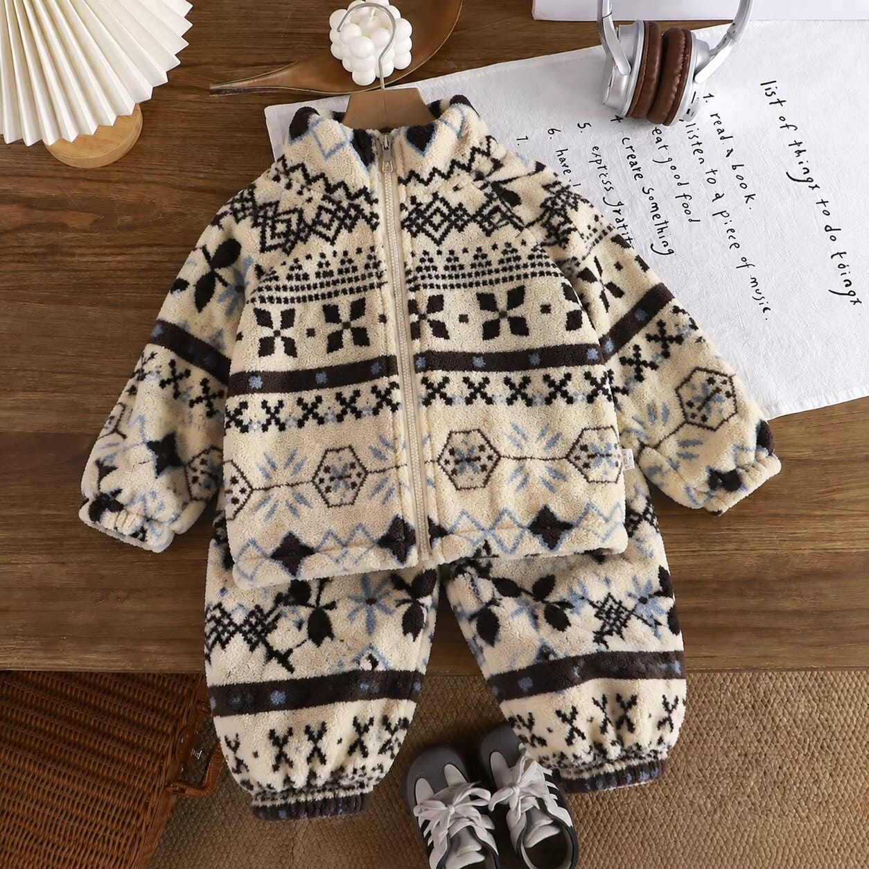 Kids Teddy Bear Fleece Set