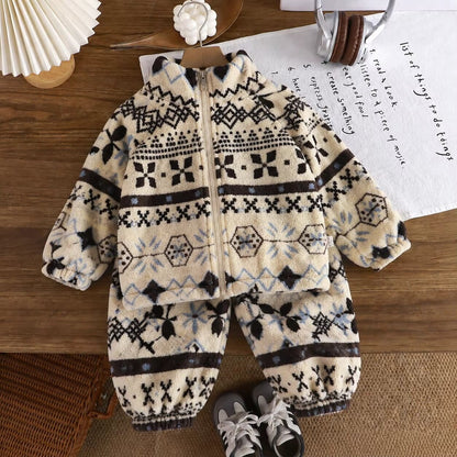 Kids Teddy Bear Fleece Set