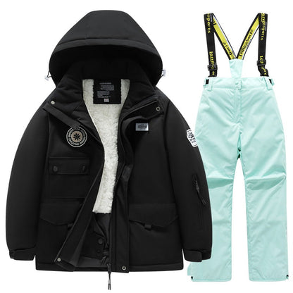 Kids Thick & Warm Ski Suit Set