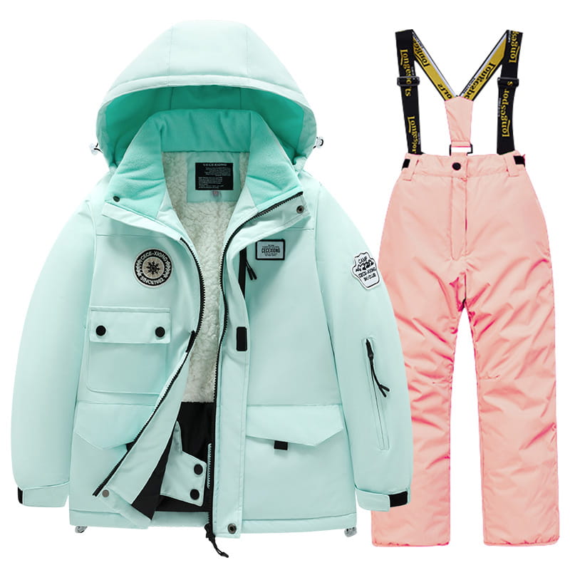 Kids Thick & Warm Ski Suit Set
