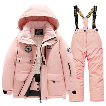 Kids Thick & Warm Ski Suit Set