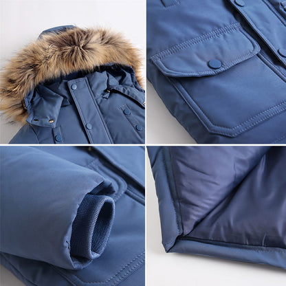 Kids Winter Down Snowsuit Set