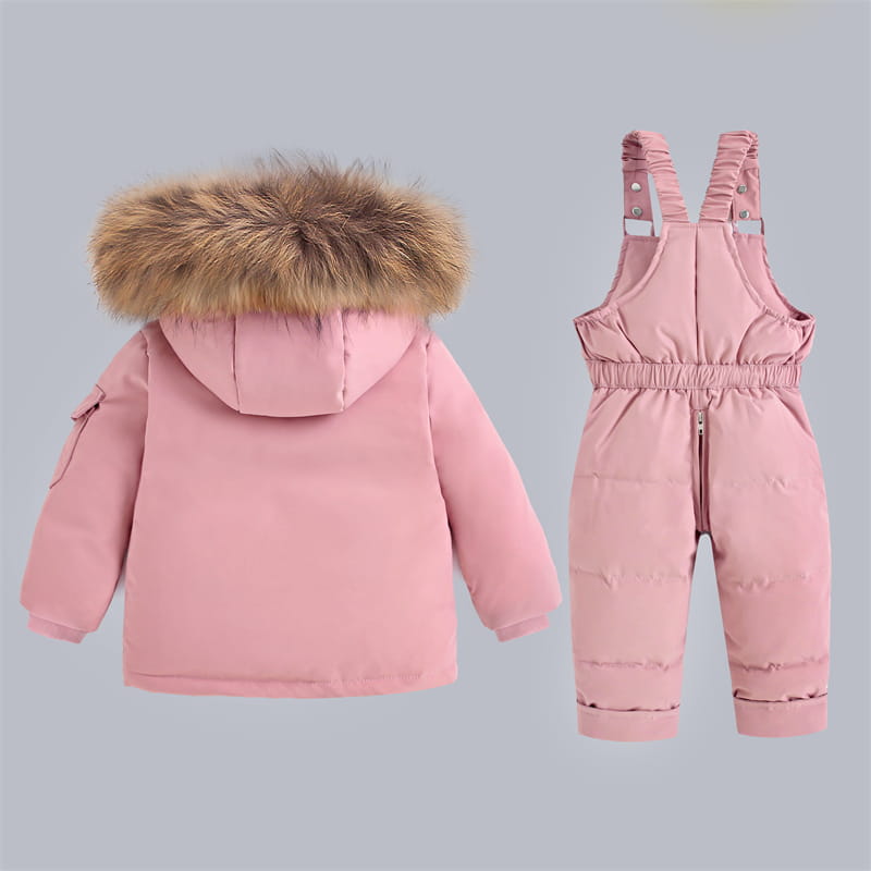 Kids Winter Down Snowsuit Set