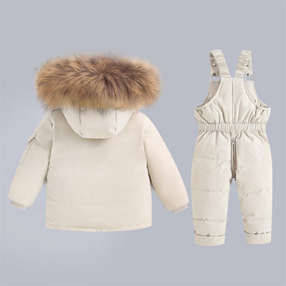 Kids Winter Down Snowsuit Set