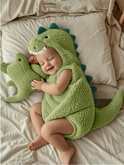 Baby Plush Dinosaur Romper