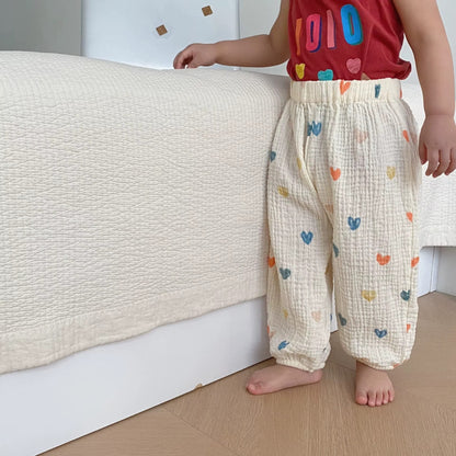 Kids Cotton Anti-Mosquito Summer Trousers