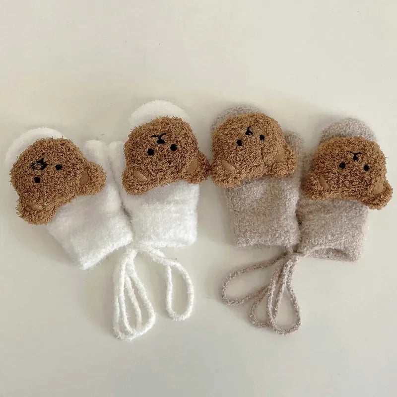 Baby Bear Knit Mittens