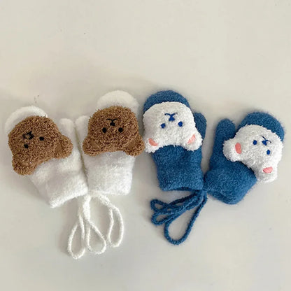 Baby Bear Knit Mittens