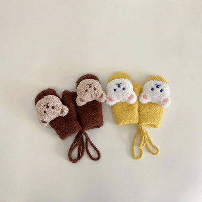 Baby Bear Knit Mittens