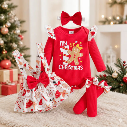 Baby Christmas Jumpsuit Outfit Set